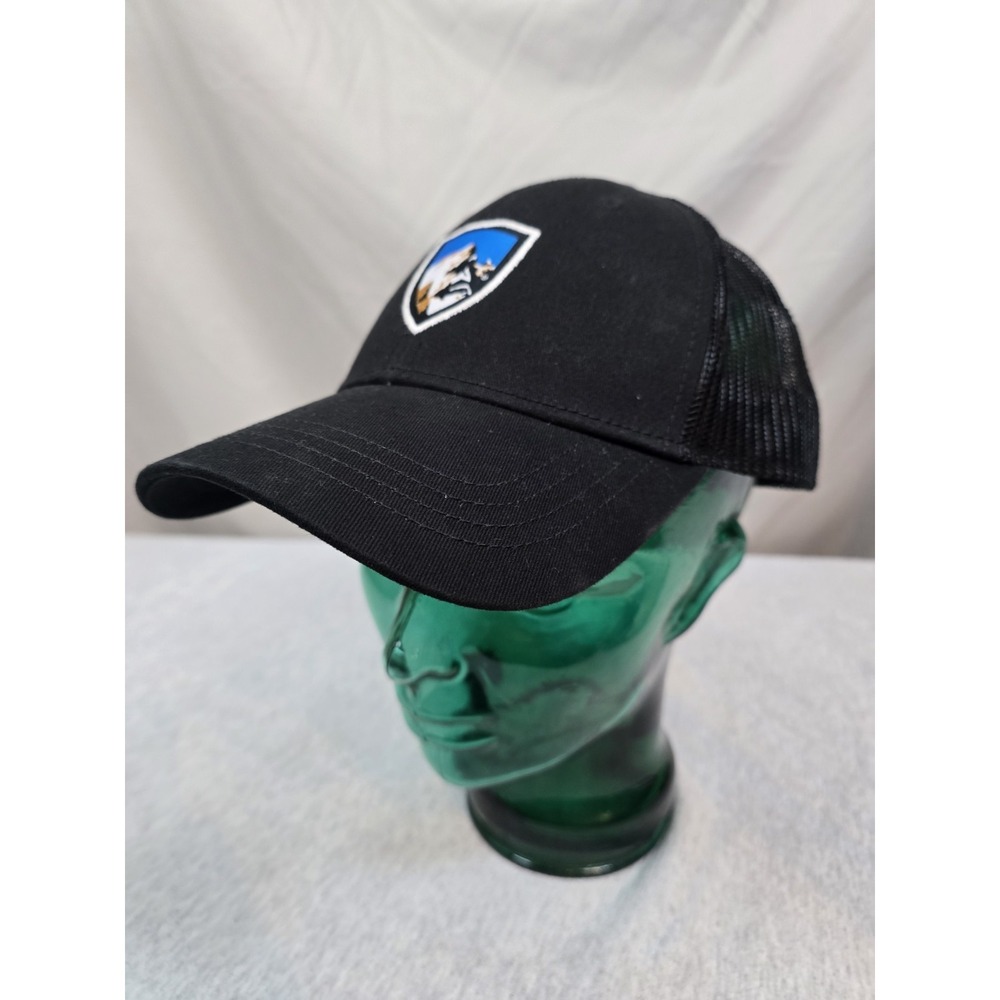 Kuhl Hat Black Mountain Logo Snapback Adjustable Trucker Style Ball Cap